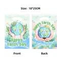Happy Earth Day themed plastic gift bags for candy and snack packaging, 18x25cm size - Graphic Print / 10 Pieces Pack