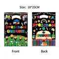 Sacs cadeaux de remise des diplômes préscolaires 18x25cm emballages de bonbons - Lot de 10