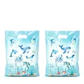 Two ocean-themed party gift bags featuring vibrant watercolor marine animal prints for kids - Marine Biological Print / 10 Pieces/Pack