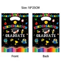 Colorful kindergarten graduation gift bags with printed patterns and 18x25cm size - Graphic Print / 10 Pieces/Pack (18x25cm)