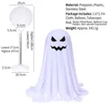 Halloween standing glowing ghost decoration with height adjustable telescopic stand - Ghost Style B