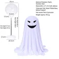 DIY Halloween standing ghost kit with adjustable telescopic pole for outdoor decor - Ghost Style C
