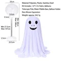 Halloween ghost decoration with telescopic stand and height measurements - Ghost Style D