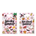 Summer Halloween themed gift bags featuring Spooky Summer and Hot Ghoul Summer pink prints. - 10 Pieces/Pack (18*25cm)