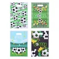 Bolsas de regalo de fútbol con acabado de película perlada para fiestas de fútbol - Estampado Gráfico / 10 Unidades/Paquete (16.5*25cm)