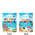 Halloween beach themed gift bags featuring skeleton and ghost summer holiday prints - Summer Halloween Print (04209) / 10 Pieces Pack