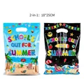 Bolsas de plástico para regalos de fiesta de verano con estampado, tamaño 18x25cm - Estampado Gráfico / 10 Piezas/Paquete (18*25cm) / Multicolor
