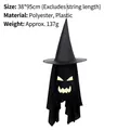 Luminous Halloween witch hat ghost hanging decoration, 38x95cm polyester material. - Style A / Large (38x95cm)