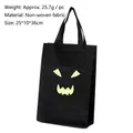 Bolsa de caramelos Halloween de fantasma luminoso en tela no tejida, 25x10x36cm - Estilo C