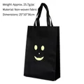 Sac à bonbons d'Halloween fantôme luminoso en tissu non tissé noir pour les enfants - Style D