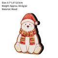 Cute wooden cartoon polar bear desktop ornament for Christmas holiday decoration - Polar Bear