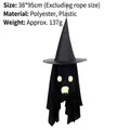 Halloween witch hat luminous ghost hanging decoration for festive party home decor - Style G / Large (38x95cm)