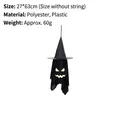 Halloween hanging witch hat ghost decoration, 27x63cm luminous polyester party prop - Style B / Small (27x63cm)