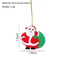 Felt Santa Claus Christmas hanging ornament made of non-woven fabric for tree decor - Santa Claus