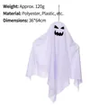 Spooky white hanging LED ghost decoration for Halloween party atmosphere, 36x64cm - Style B Ghost (MMZ1) / 36x64cm