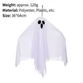 White Halloween hanging ghost LED decoration light for spooky room atmosphere decor - Style E Ghost (MMZ1)