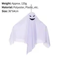 White Halloween hanging ghost decoration with classic facial expression for party - Style G Ghost (MMZ1)