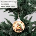 Vintage wooden Christmas tree ornament featuring a deer and pine design for home decor - Reindeer and Tree Style