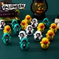 Set de mini juguetes tentempié de Halloween con diseños de calabaza y vampiros festivos - Estilo de Halloween Aleatorio
