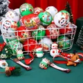 Süße festliche Weihnachts-Cartoon-Schlüsselanhänger-Kapselspielzeuge für DIY-Rucksäcke - Sortierte Zufällige Weihnachten Schlüsselanhänger (Mit Kapsel)