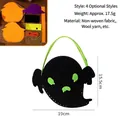 Handmade Halloween ghost DIY felt gift bag for kids candy trick-or-treating 19x15.5cm - Style A / Ghost Style