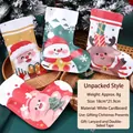 Bolsas de regalo de papel con forma de calcetín navideño y diseños de Papá Noel y muñeco - Bolsa De Regalo Calcetín De Navidad (Solo Bolsa) / 18cm*21.9cm