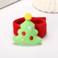 Pulsera de bofetada de peluche de árbol de Navidad para regalos y fiestas infantiles - Style D (Christmas Tree)
