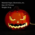 Creative Halloween DIY pumpkin lantern material kit with LED light for kids gift - Pigtail Pumpkin