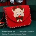 Handgefertigtes DIY Weihnachten Rentier rote Filz Umhängetasche Bastelset für Kinder - Rotes Rentier