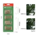 Lot de 300 crochets en métal doré pour sapin de Noël en deux tailles avec dimensions - Forme C Mixte (300 Pcs) / Or