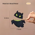 Halloween monster wooden clip, small size hair accessory for party cosplay decor - Devil Ghost / S / Small Devil Ghost