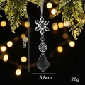 Acryl kristalheldere sneeuwvlok ijspegel hangende decoratie voor kerstboom - Transparant Stijl 6