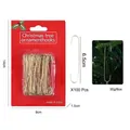 Lot de 100 crochets de Noël durables en métal doré forme S dans une boîte rouge pratique - Forme C Grand (100 Pcs) / Or