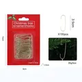 Lot de 150 crochets de décoration de Noël en métal doré en forme de S, emballage rouge - Forme C Petit (150 Pcs) / Or