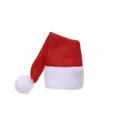 Mini gorro de Papá Noel de fieltro rojo y blanco para decoración de botellas de vino - Solo Sombrero