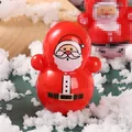 Schattig rood Kerstman tuimelaar speelgoed kerstcadeau voor kinderen op kunstsneeuw - Kerstman Stijl B
