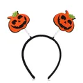 Halloween Kürbis Haarreif mit wackeligen Jack-O'-Lantern-Dekorationen für Kinder - Federstil