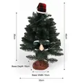 Electric animated Christmas tree decoration with music and lights 45cm height - Electric Christmas Tree