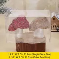 Set van rode en gouden glitter paddenstoel ornamenten voor kerstboom - Glitter Strass Paddestoelenset
