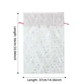 Large white Christmas drawstring gift bag with gold snowflake patterns 56x37cm size - 37*56cm / Gold Small Snowflake