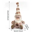 Weihnachtliche Strickzwerg-Plüschpuppe als Dekoration für Baum und Schaufenster - Weihnachtsmann