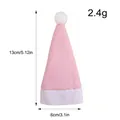 Mini-Weihnachtsmütze aus rosa Filz für Bestecksets und Weinflaschen-Dekoration - Rosa