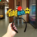 Sports meet headband with Beyond Self felt text and ping pong paddle design - Surpass Yourself