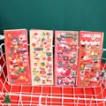 Set de pegatinas láser con purpurina navideña para decoración DIY Guka y diario creativo - 10 Piezas/Paquete