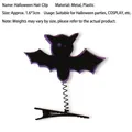 Purple and black bat hair clip with spring for Halloween cosplay party decoration - Purple Deco Black Bat Style (Style H)
