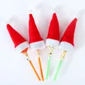 Mini gorros de Papá Noel rojos y blancos para decoraciones navideñas de piruletas - Gorro de Navidad para Piruleta