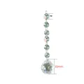 Transparent faux crystal bead string with 30mm teardrop pendant for Christmas decor - Lighting Ball Style (30mm) / Clear