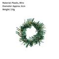 Festlicher grüner PVC Kiefernadel Weihnachtskranz Serviettenring für den Esstisch - Künstliche Kiefernadeln