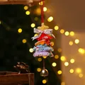 Addobbo natalizio fatto a mano in scovolino colorato con campanellino dorato - Albero in Scovolino Stile 4