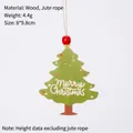 Suspension de sapin de Noël en bois avec inscription Merry Christmas et perle rouge - Noël arbre